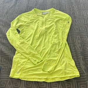 Athleta Lime Long Sleeve Top